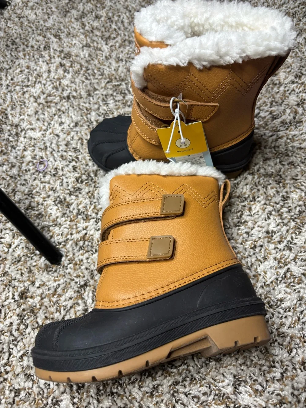 Cat & Jack Brown and Black Kids Boots